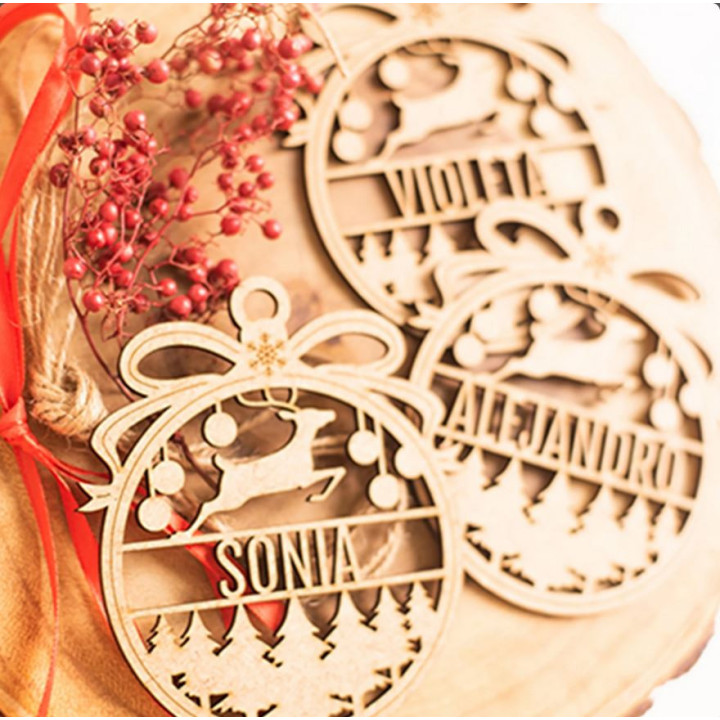 Bola de Navidad decorativa | Adorno navideño elegante - 100% satisfacción