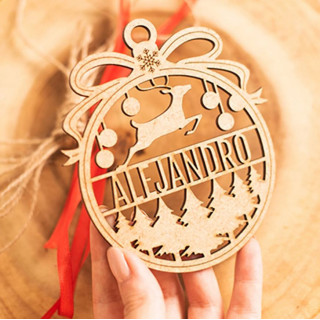 Bola de Navidad decorativa | Adorno navideño elegante - 100% satisfacción