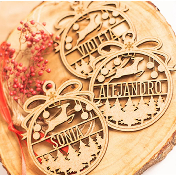 Bola de Navidad decorativa | Adorno navideño elegante - 100% satisfacción