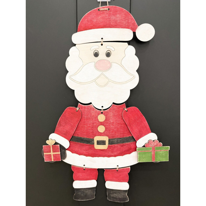 Muñeco de Navidad de Madera | Monta y Pinta | Decoración Navideña